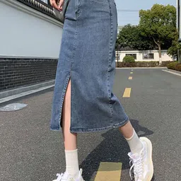 StyleCast x Revolte Straight Midi Skirt image 4