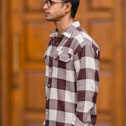 Maniac Men Cotton Comfort Checked Shirt image 5