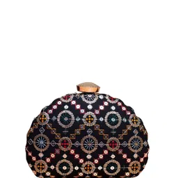 ARTKLIM Geometric Sequins Embroidered Box Clutch image 4