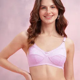 DressBerry Floral Self-Design Medium Coverage Non-Padded Everyday Lace Bra FSN12C image 3