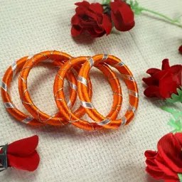 Kamule Orange Plastic Bangle image 3
