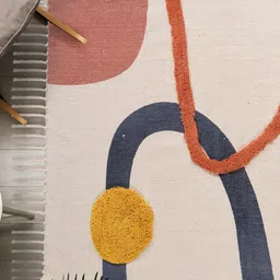 URBAN SPACE Multicoloured Self-Design Cotton Carpets image 2