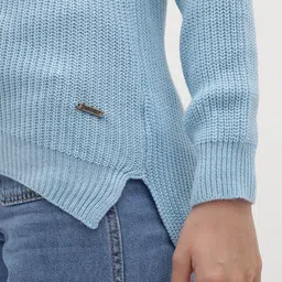 The Roadster Life Co. Acrylic Self Design Knitted Pullover image 3