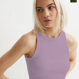 TOOCHKI Women Pack of 2 Ribbed Tank Crop Top-image-70