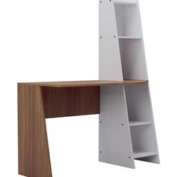 neuspace Brown & White Engineered Wood Study Table image 3