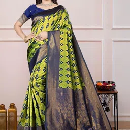 you shop we ship Woven Design Art Silk Banarasi Saree-picture-33