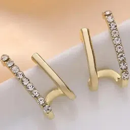 ONUYX Gold-Plated Alloy Zircon Earrings image 2
