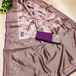 Freezeit Ethnic Motifs Woven Design Saree image 3