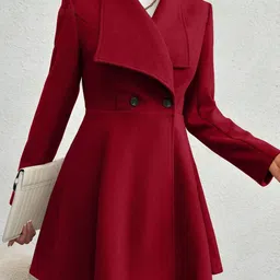 HERE&NOW Women Single-Breasted Overcoat-image-50