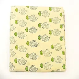 Alankaran designs Block Floral Printed Pure Cotton Unstitched Dress Material image 2