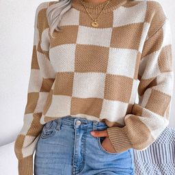 HERE&NOW Women Checked Pullover-picture-11