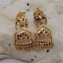 OM KRISHIV COLLECTION Geometric Drop Earrings-picture-19