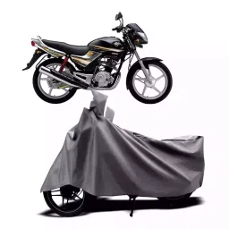 Auto Pearl Two Wheeler Cover with Bag for Yamaha Libero LX, Silver-picture-39