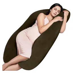 Kwality Dreams Maternity Pillow U Shape Brown-image-32