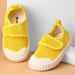 Cute Walk by Babyhug Casual Shoes with Velcro Closure - Yellow-picture-10