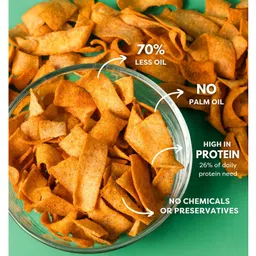 Troovy Healthy Snacks For Kids | Moong Dal Chips | Tasty & Protein Rich | No Junk | No Chemicals & Trans Fats - (Pack of 3, 75g per pack) image 2