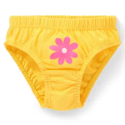 Babyhug 100% Cotton Panties Floral & Polka Dots Print Pack of 3 - Multicolour image 4