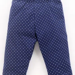 Babyhug Three Fourth Leggings Floral Print Pack of 3 - Pink & Blue image 5