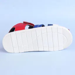Babyoye Sandals with Velcro Closure - Red & Blue image 5