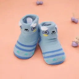 Yellow Bee Infant Boys Striped Cotton Ankle Length Socks-image-92