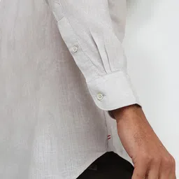 Raymond Men Regular Classic Fit Textured Spread Collar Formal Shirt image 2