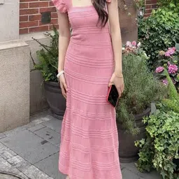 StyleCast x Revolte Choker Neck Ruffled Bodycon Maxi Dress-picture-30