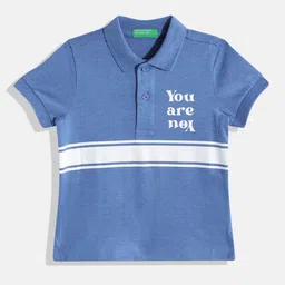 United Colors of Benetton Boys Striped Polo Collar T-shirt-picture-48