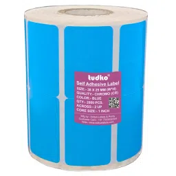 Tudko 38x25 mm 80 GSM 2 UP Self Adhesive Paper Label Blue-picture-40