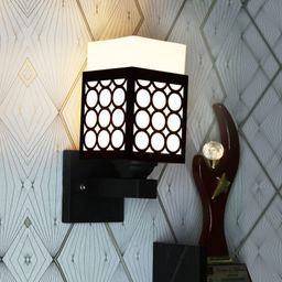 Gojeeva Black Wood Square Shaped Wall Lamp-picture-12