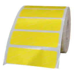 Tudko 60x20 mm 80 GSM 1 UP Self Adhesive Paper Label Yellow image 3