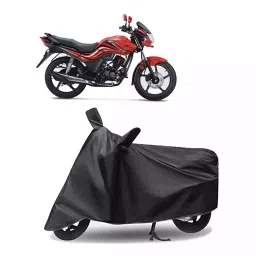 Auto Pearl Polyester Two Wheeler Cover for Hero Passion (Grey)-picture-21