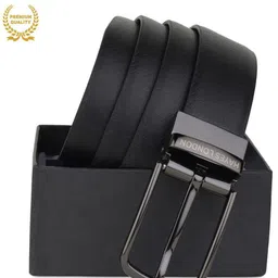 Hayes London Men Textured Leather Reversible Formal Belt image 2