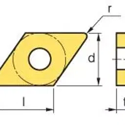 korloy KOERLOY Turning Insert DNMG150404-VF Grade NC3220 image 2
