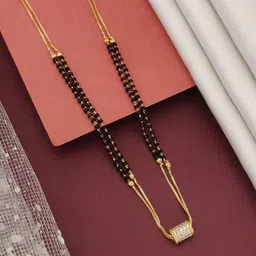 Anouk Gold-Plated Artificial Stones and Beads Mangalsutra-image-70