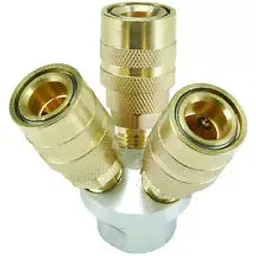 Techno Round 6.35 mm (1/4 inch) Three Way Manifold Regular Pneumatic Coupling-image-26