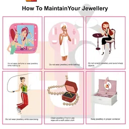 LUCKY JEWELLERY 18k Gold-Plated Kundan-Studded & Beaded Jewellery Set image 4