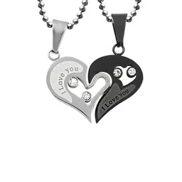 J.S ENTERPRISES Heart Shaped Pendants with Chains image 2