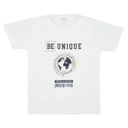 CAVIO Full Sleeves Text Embroidered Shirt With Earth Printed Tee - Navy Blue image 4