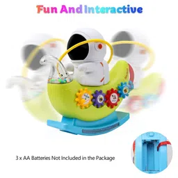 PLUSPOINT Astronaut Toys for Kids Musical Wobbler Toy - Multicolor Swaying Melody and Interactive Toy for Kids with Music and LED Lights Playful & Fun Birthday Gift for Children image 3