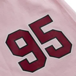 Kookie Kids India Single Jersey Knit Shorts With Text Print - Pink image 3