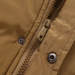 Babyoye Full Sleeves Snow Bear Patched Bomber Jacket - Mustard Yellow image 4