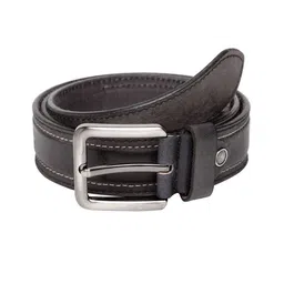 Teakwood Leathers Men Black Solid Leather Belt-image-40