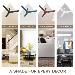 Polycab Nippy Ceiling Fan Matt Black 1200 mm 52 W image 5