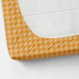 BELVOSTUM Orange 250 TC King Bedsheet with 2 Pillow Covers image 2