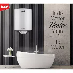 Indo Elanza 15 L Capacity Grey Color Storage Water Heater Geyser image 2