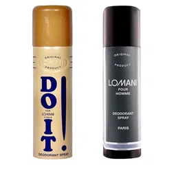 Lomani Set Of 2 Do It & Pour Homme Deodorant- 150g Each image 1