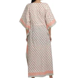 Fabric Venue Floral Print Flared Sleeve Kaftan Maxi Dress image 3