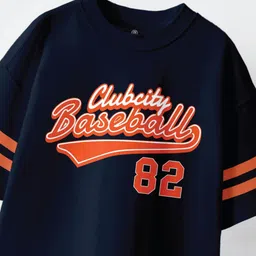 CODEZ Boys Drop-Shoulder Sleeves Pure Cotton T-shirt image 3