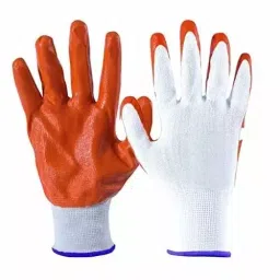 Robustt Polyester and Nylon Cut Resistant Gloves White and Red Color, Standard Size, FRONT-COATED-GLOVES (Pack of 500 Pair)-picture-22