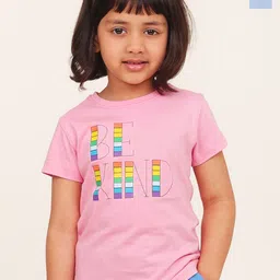 Campana Girls Pack Of 2 Graphic Printed Round Neck Cotton T-shirts-picture-15